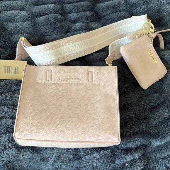 NWT Steve Madden Pink Crossbody and Coin Pouch Set - Picture 3 of 6